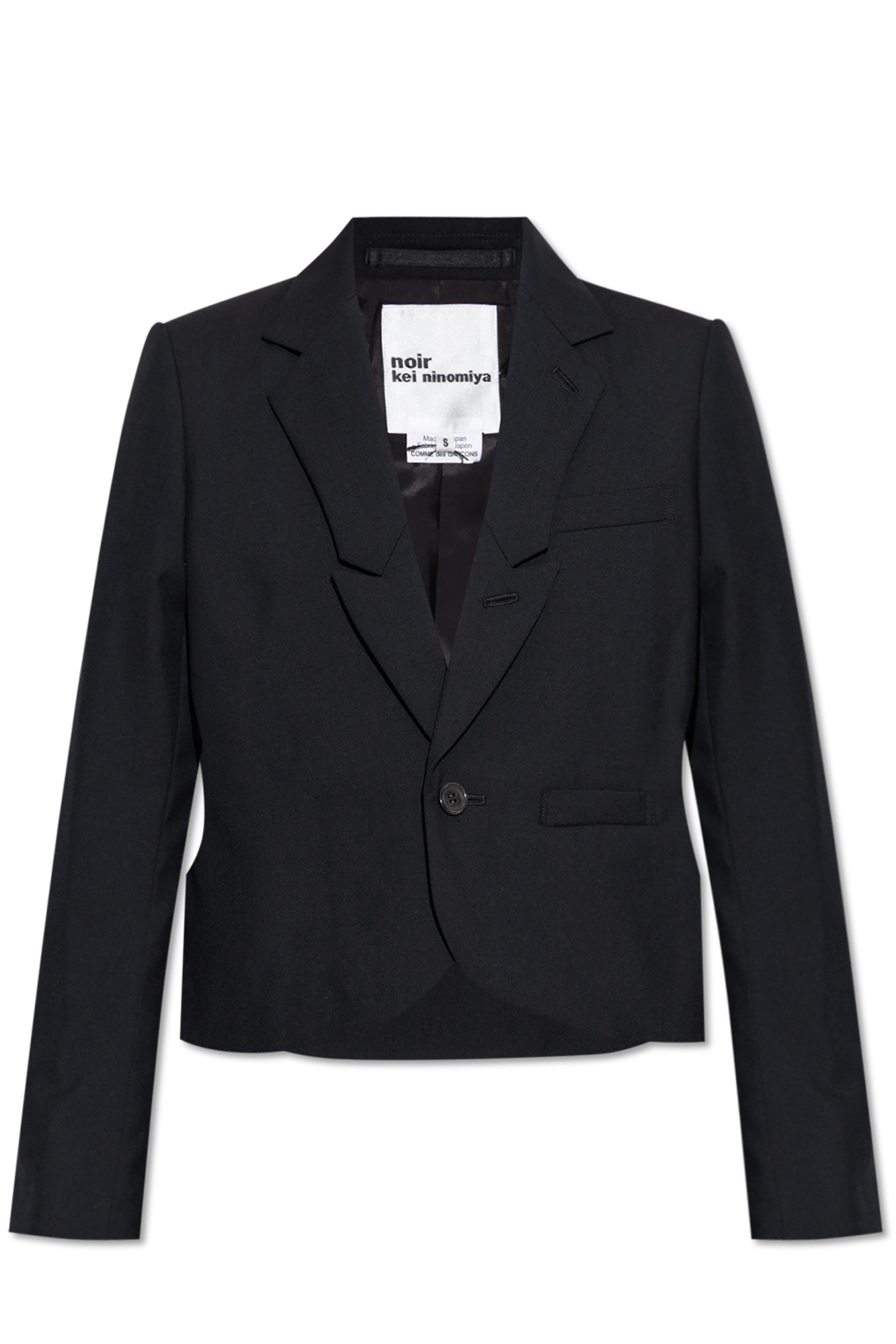 気質アップ Black Blazer with cutouts Comme des Garçons Noir Kei トップス